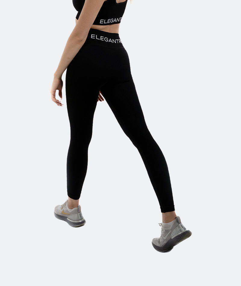 Absolute Ribbed Seamless Leggings – Midnight