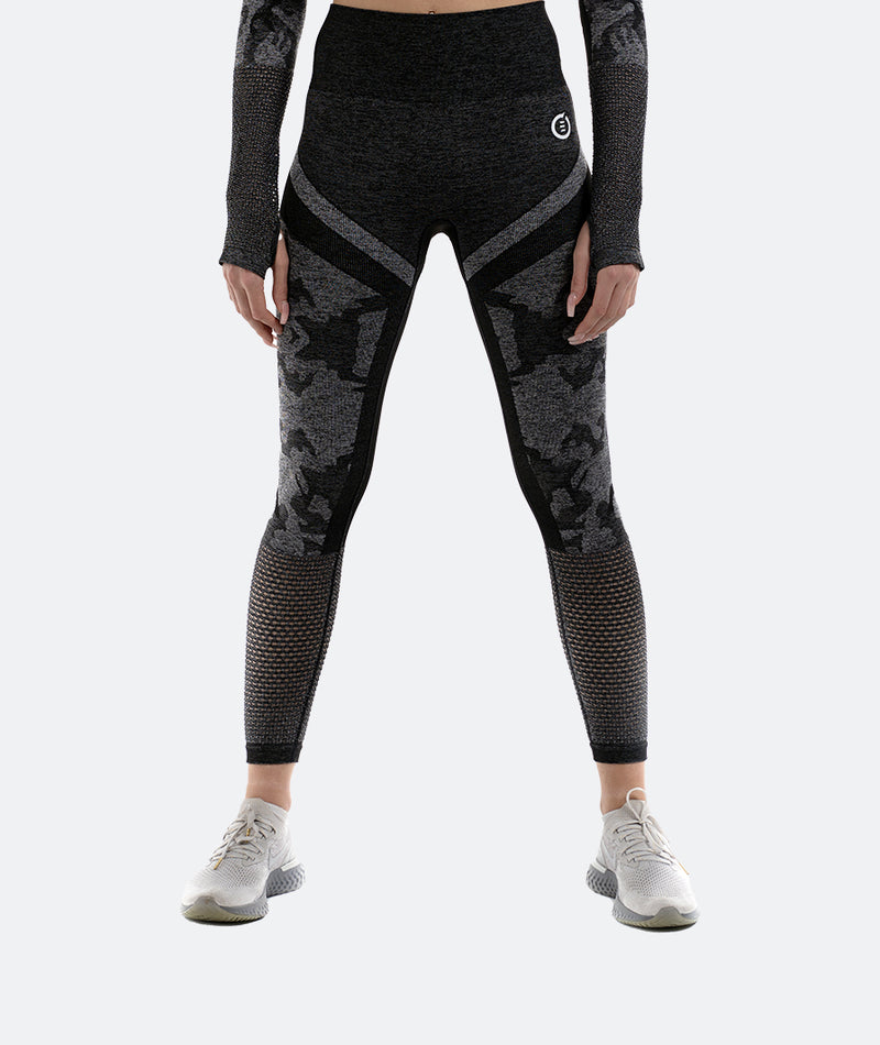 Spotlight Camo Leggings – Charcoal