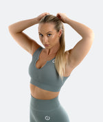 Absolute Ribbed Seamless Bra – Teal